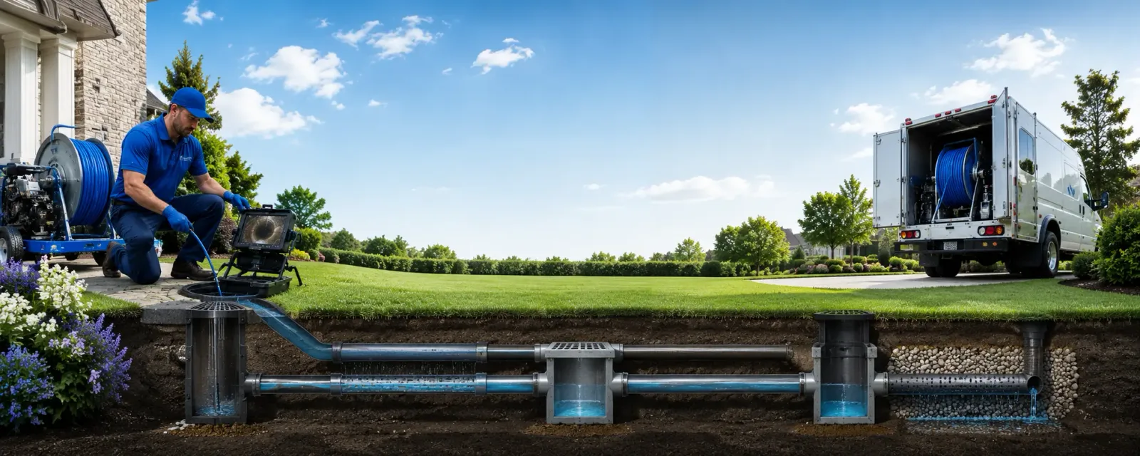 Outdoor drain cleaning information for Estelline, TX